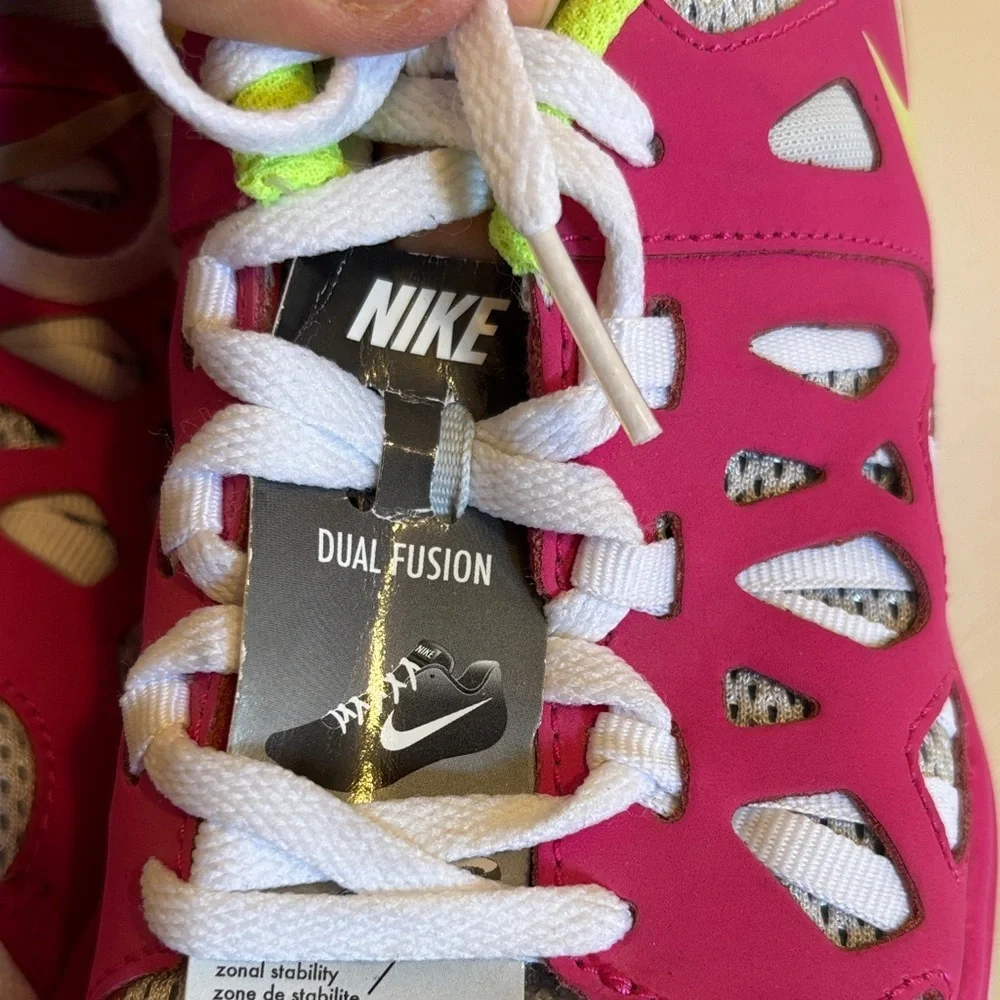 Nike Kids Sneakers in Pink and Lime Green